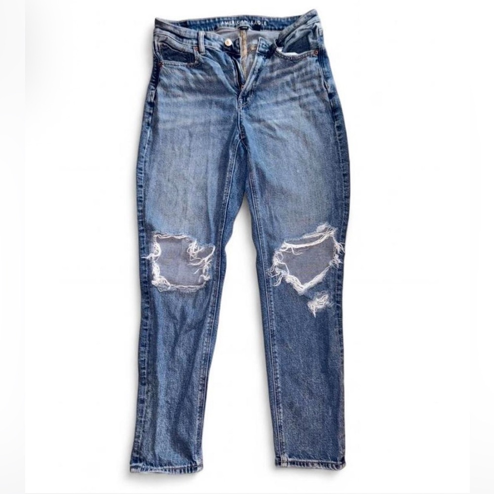 American Eagle Outfitters Blue Distressed Jeans